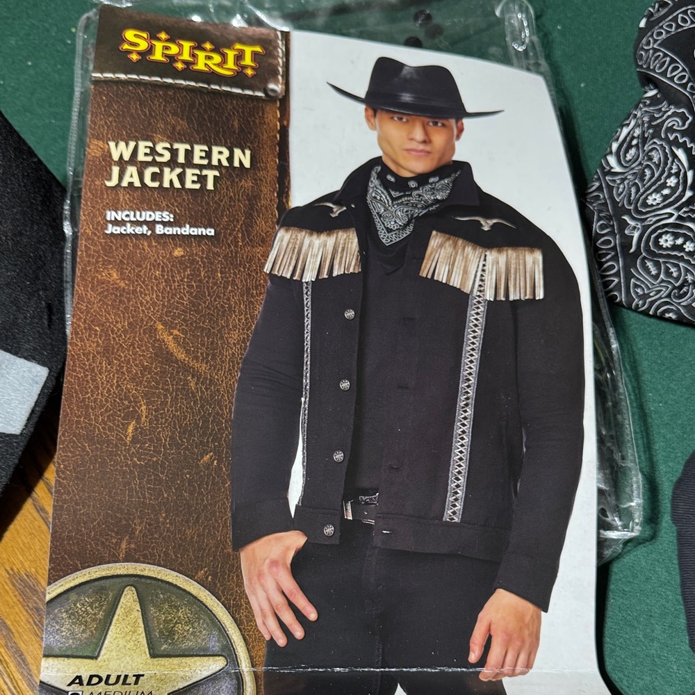 Spirit Black Western Jacket with Fringe